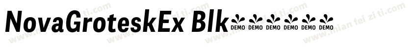NovaGroteskEx Blk字体转换